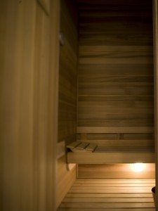 Sauna in the suite at the Greenwich Hotel