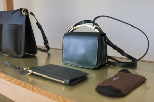 handbag display at La Garconne